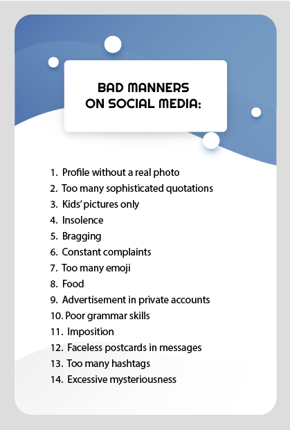 Bad manners on social media