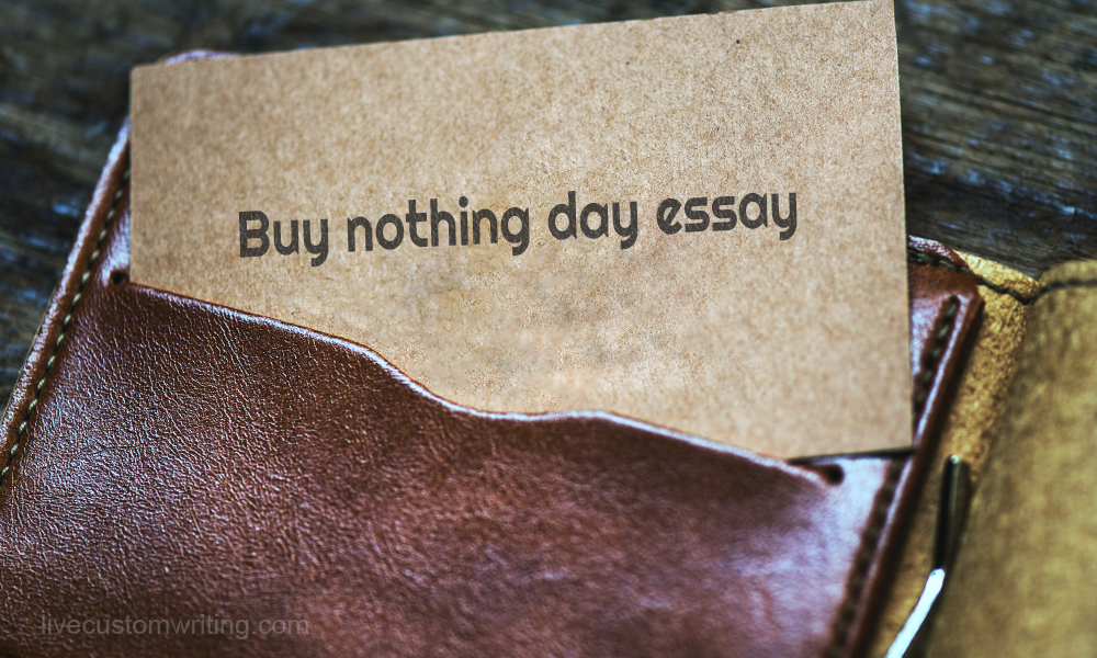 Buy nothing day essay ap lang