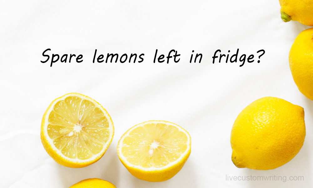 Spare Lemons Left In Fridge?